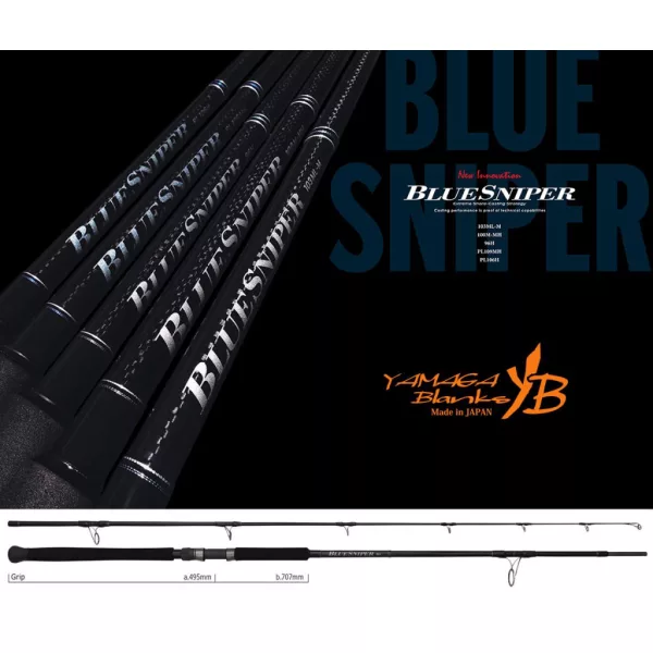 Yamaga Blanks Blue Sniper 96H 2,92m 150gr 2dílný přívlačový prut