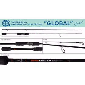   Přívlačový prut Yamaga Blanks FWP-78M Global 2,36m 7-28gr 2dílný
