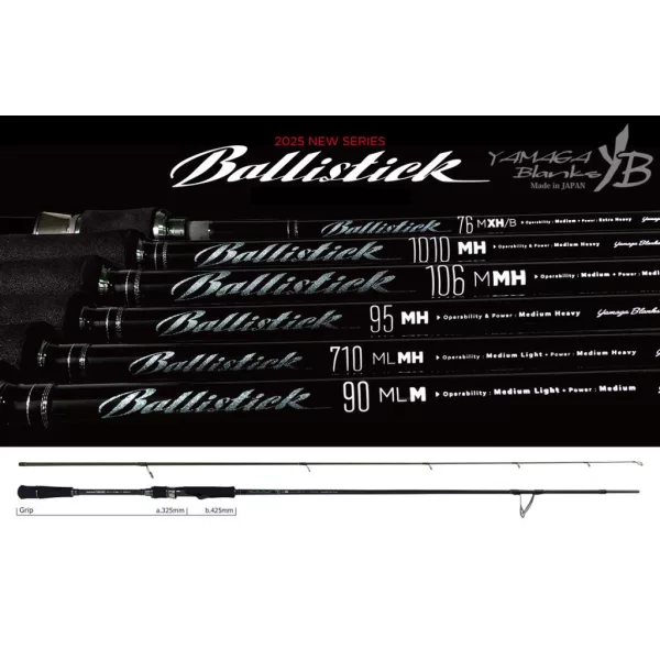 Yamaga Blanks Ballistick 710ML-MH 2,394m 2-40gr Fuji Sic K Titanium 2 Dílný Přívlačový prut