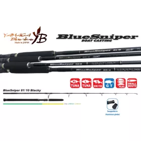   Yamaga Blanks Blue Sniper 81/10 Blacky Tuna 2,48m 50-130gr 2dílný přívlačový prut
