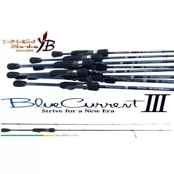 Yamaga Blanks Blue Current III 69 2,07m 0,3-7gr 2dílný přívlačový prut